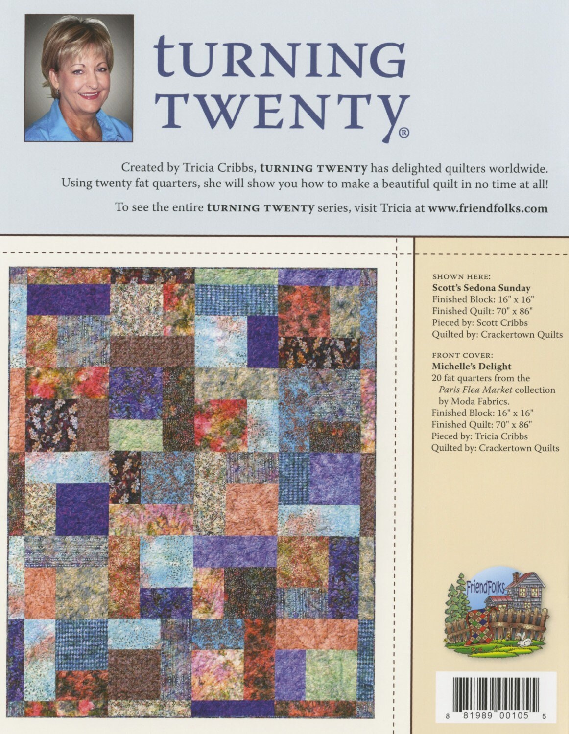 Turning Twenty Original Book - Quilt Pattern Book - By Tricia Cribbs