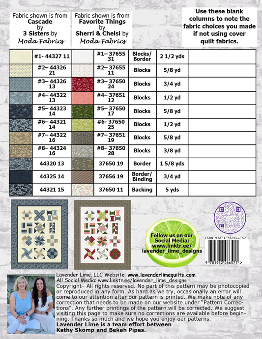 Quilt Sampler Easy Sampler Quilt Pattern Book by Lavender and Lime 12 Sampler Blocks Beginner Quilt Class Book