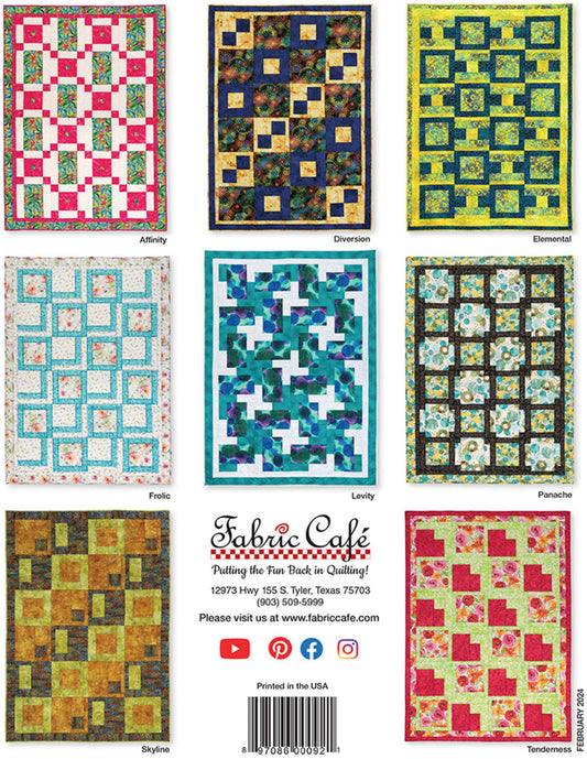 Make it Easy 3 - Yard Quilts - By Donna Robinson for Fabric Cafe' - Features 8 new Quilts