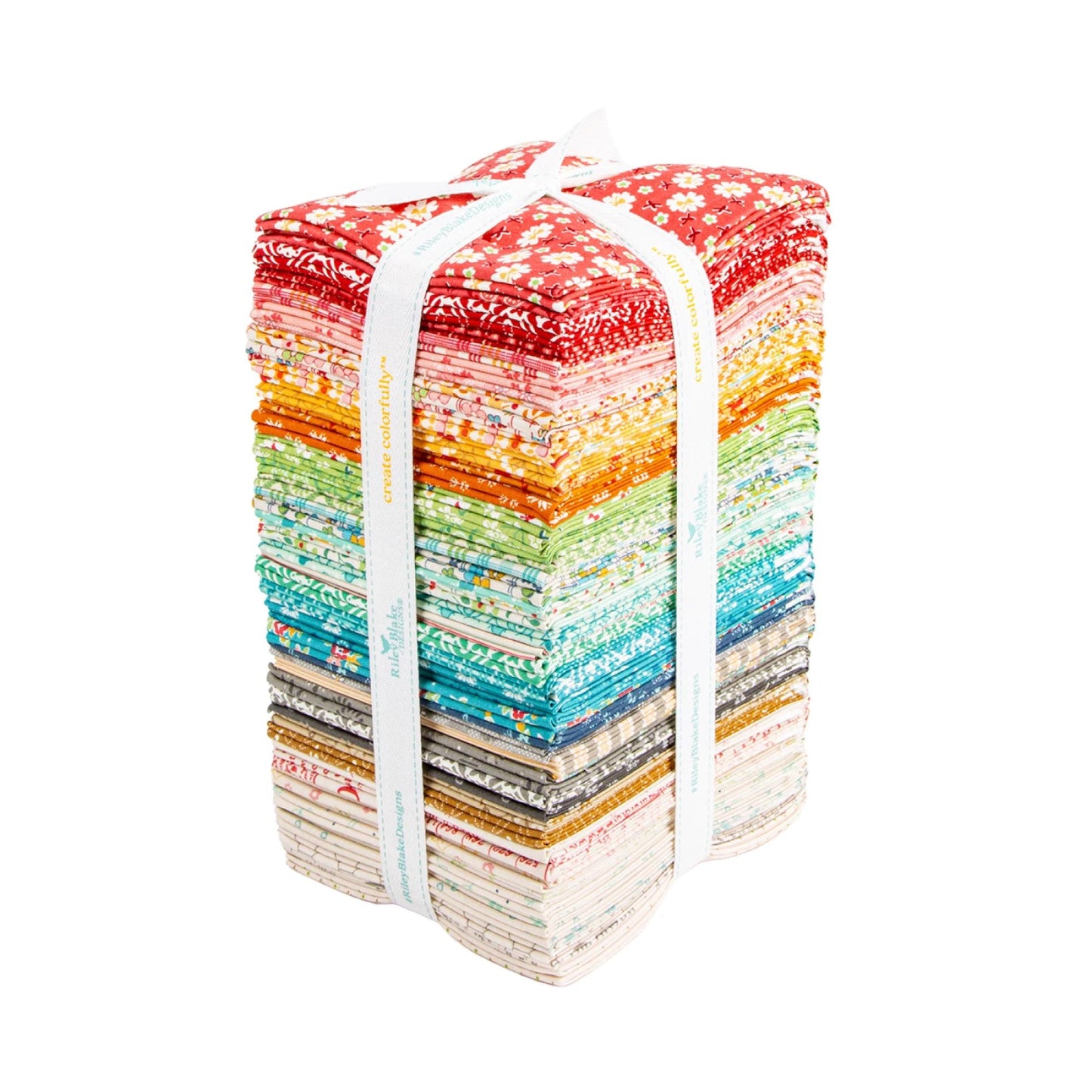 Farmers Daughter Collection Fat Quarter Bundle 54 Fat Quarters by Lori Holt for Riley Blake Quilting Cottons Vintage Floral Prints