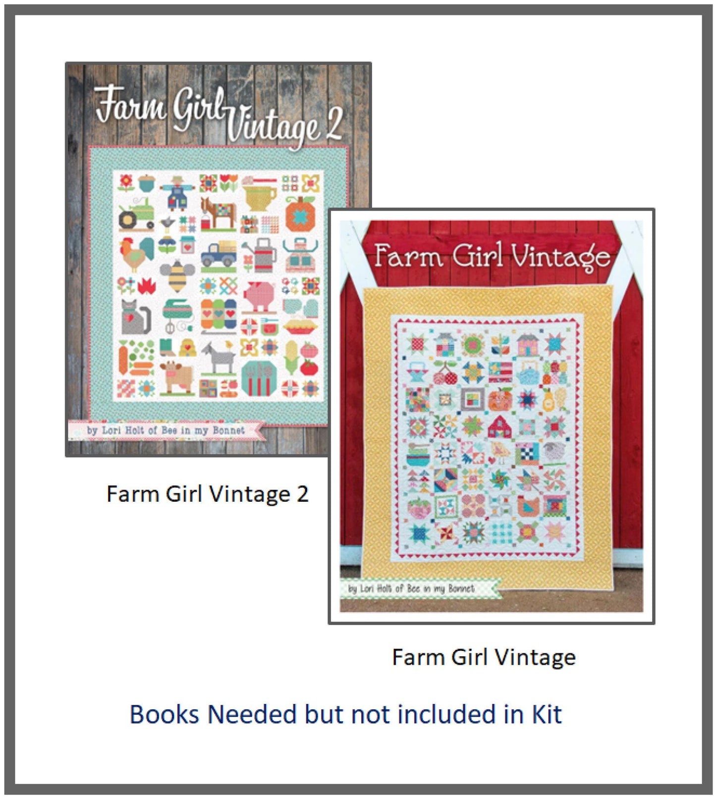 Farm Fresh Sew Along Quilt Kit by Lori Holt in a Unique Keepsake Box Farm Sampler Quilt