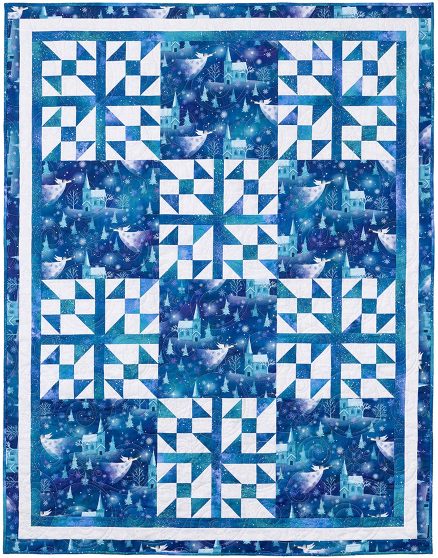 Quick Christmas  3 - Yard Quilts - By Fran Morgan for Fabric Cafe' - Features 8 new Quilts