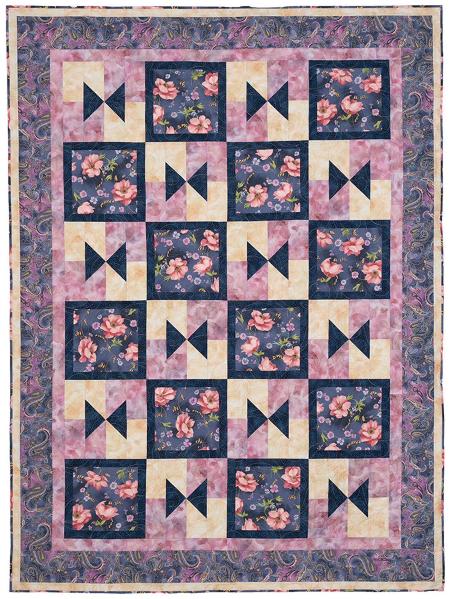 5 Yard Quilt Fabulous 5 New Book 8 Quilt Patterns by Donna Robinson and Fran Morgan for Fabric Cafe' Use Five Fabrics  Lap Queen King