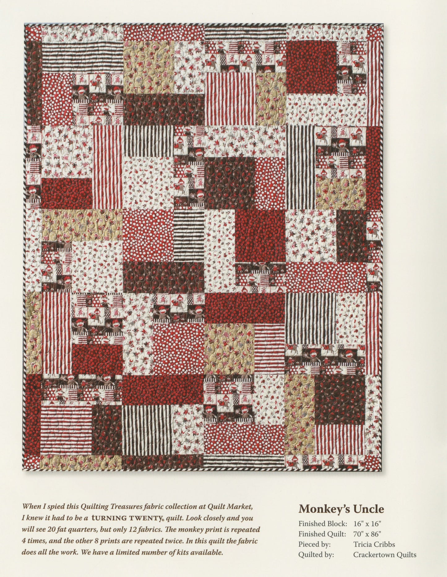 Turning Twenty Original Book - Quilt Pattern Book - By Tricia Cribbs