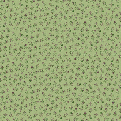 Autumn Collection 4 Choices by Lori Holt for Riley Blake Yardage by the Half Yard in Blue Coral Green and Riley Red