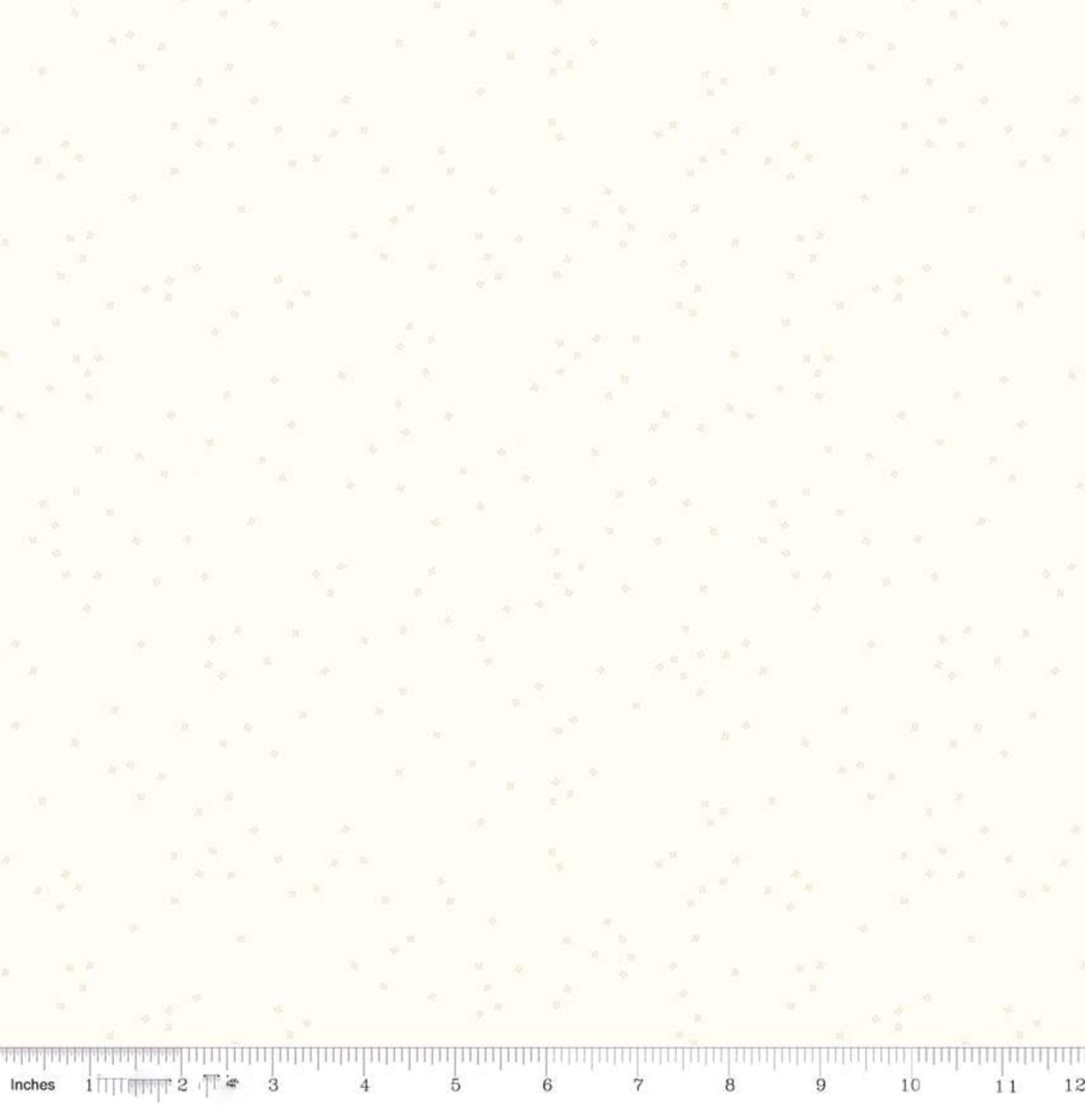 Cream Fabric with small Tea Dyed Design