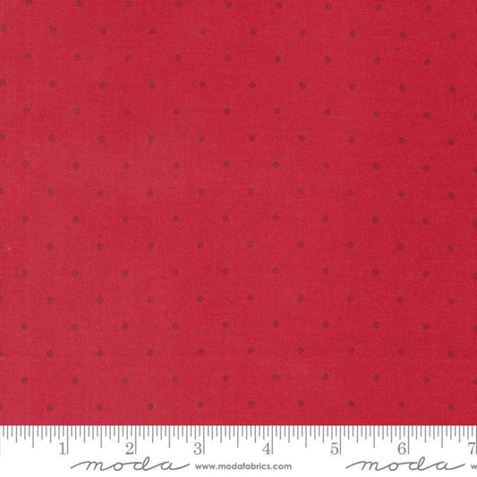 Magic Dot Yardage Fabric Colors with Dot by Moda Yardage Priced by the Half Yard Flax and Cherry Red