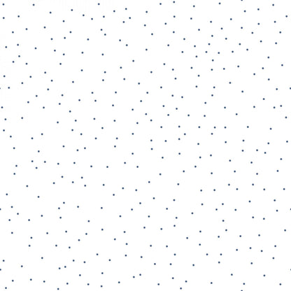 Pin Dot Scattered on White Seasonal Basics Red or Blue by Riley Blake  Yardage Priced by the Half Yard