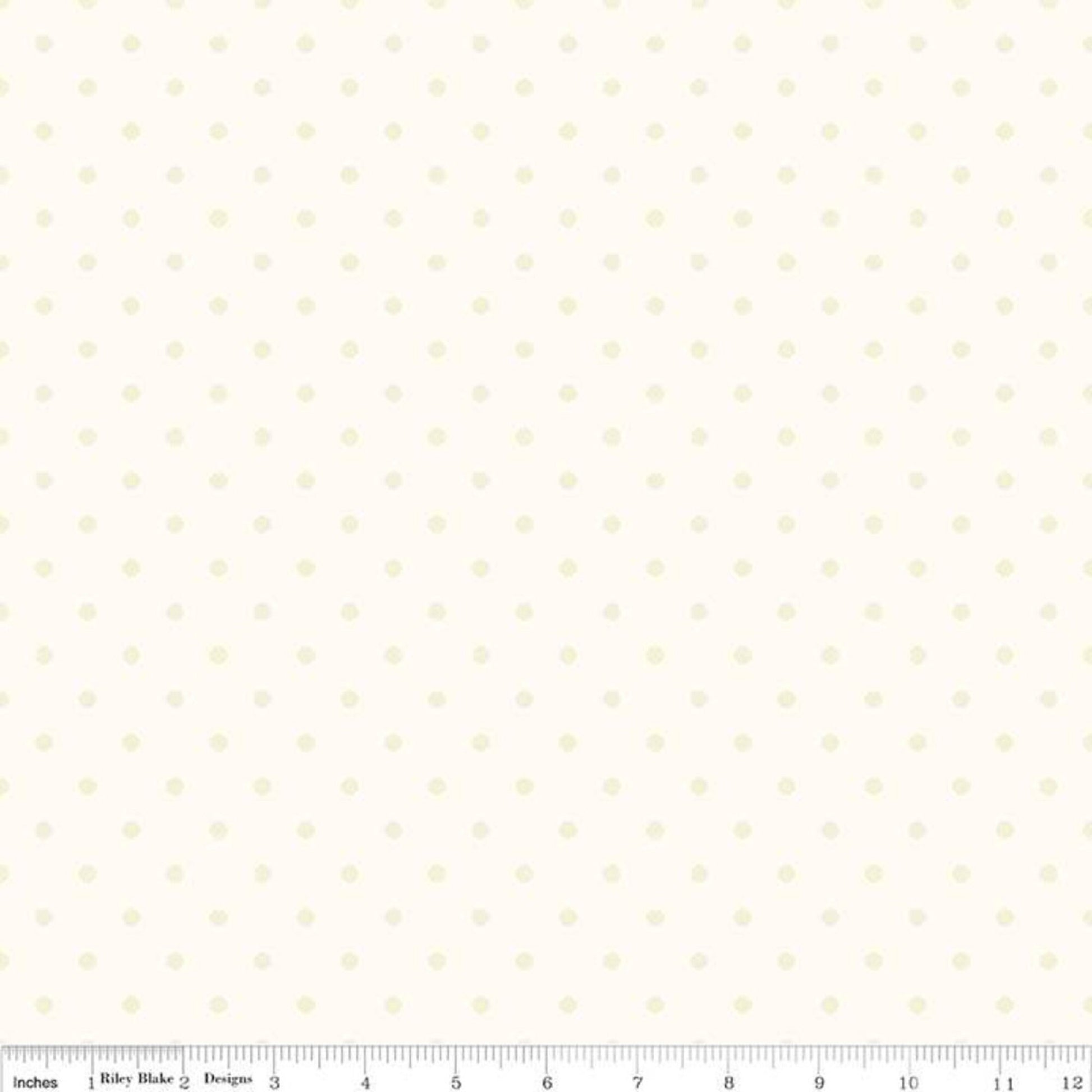 Fabric is smooth combed cotton Quilt Cotton.  Dots are not raised as in vintage fabrics