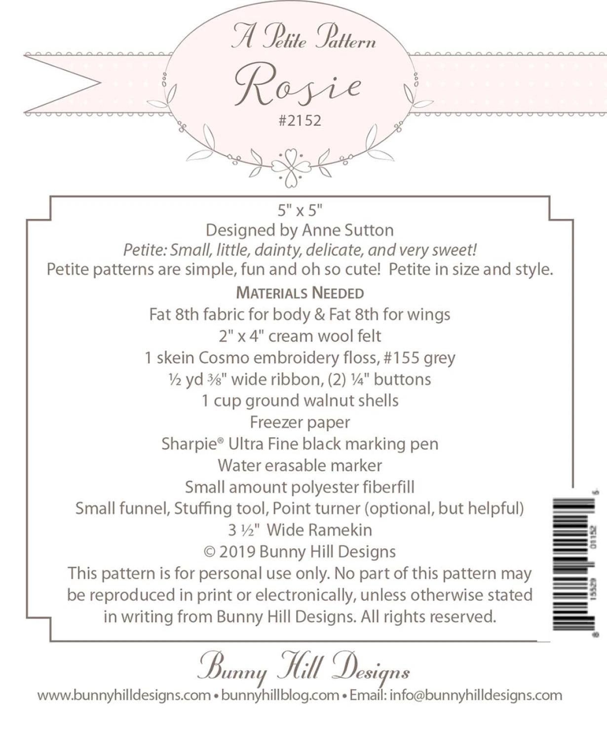 Fabric Chicken Pattern Make a Stuffed Hen or Rooster from Fabric Project Small and Easy Rosie Lover Unique Handmade Gift to Sew