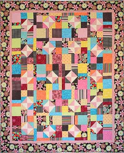 Turning Twenty Feelin' Groovy Original Book  Quilt Pattern Book 14 Projects- By Tricia Cribbs Use Fat Quarters or Coordinates Easy Quilt