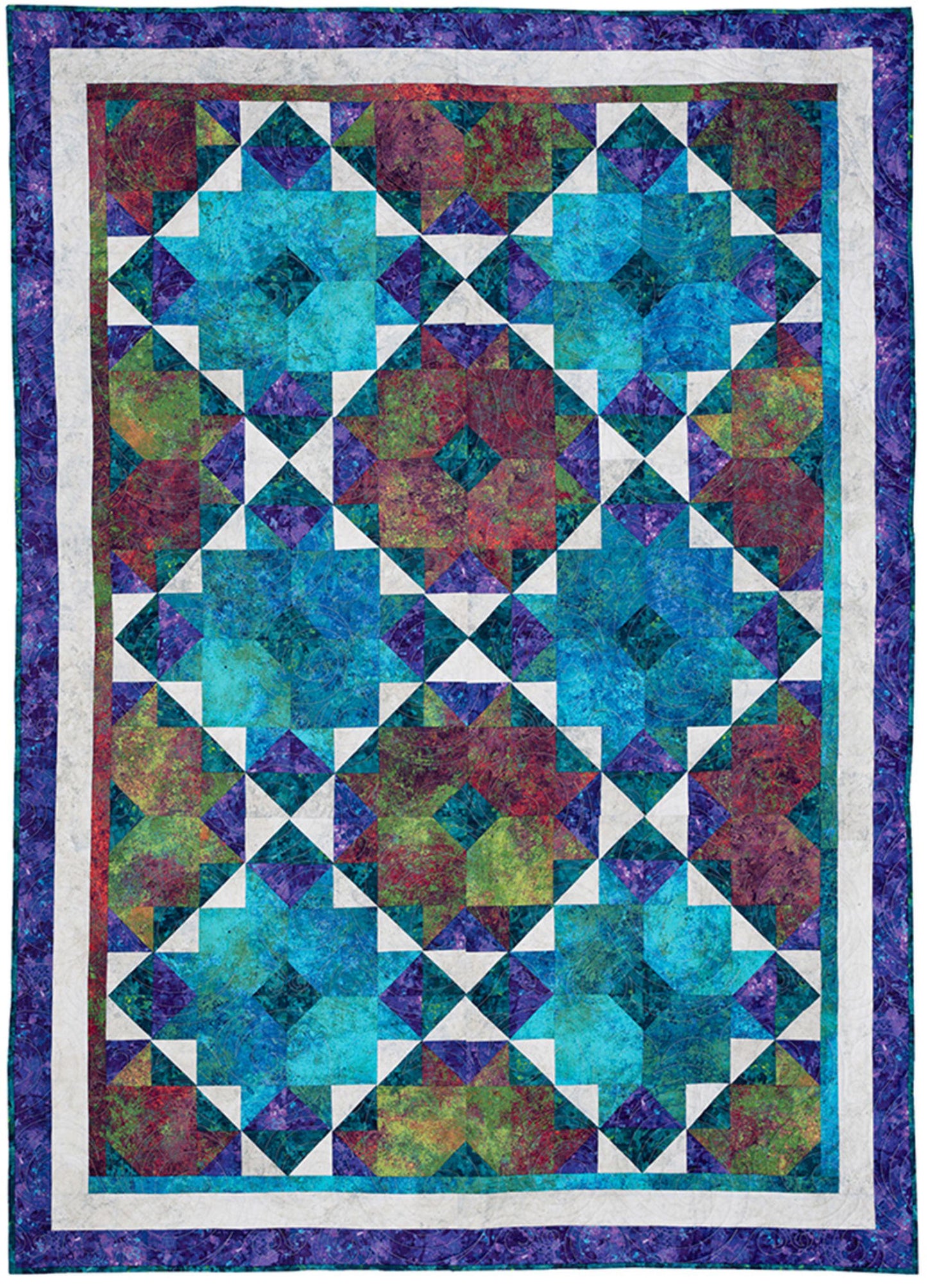 5 Yard Quilt Fabulous 5 New Book 8 Quilt Patterns by Donna Robinson and Fran Morgan for Fabric Cafe' Use Five Fabrics  Lap Queen King