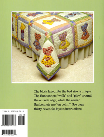 Sunbonnet Sue Visits Quilt in a Day Book by Eleanor Burns Use Vintage and 1930s Reproduction Prints