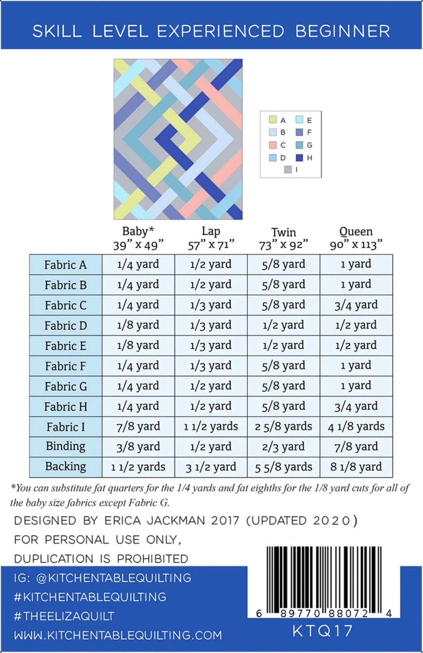 Modern Strip Quilt Pattern Easy Weekend Project Eliza Quilt Paper Pattern Baby Lap Twin Queen by Erica Jackman Kitchen Table Quilts