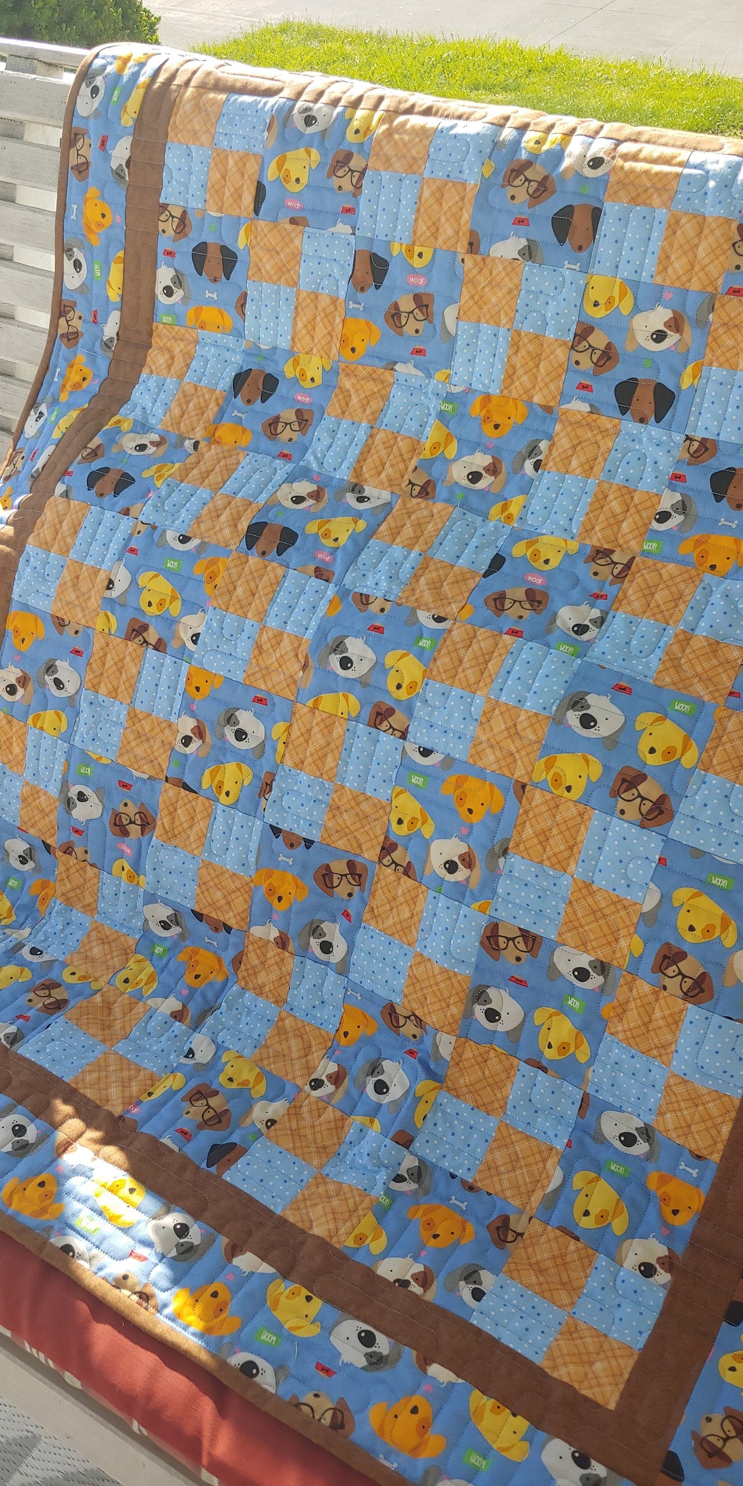 Baby Four Patch Paper Quilt Pattern - Shop Drawn Pattern with easy instructions - Crib Size Quilt Pattern