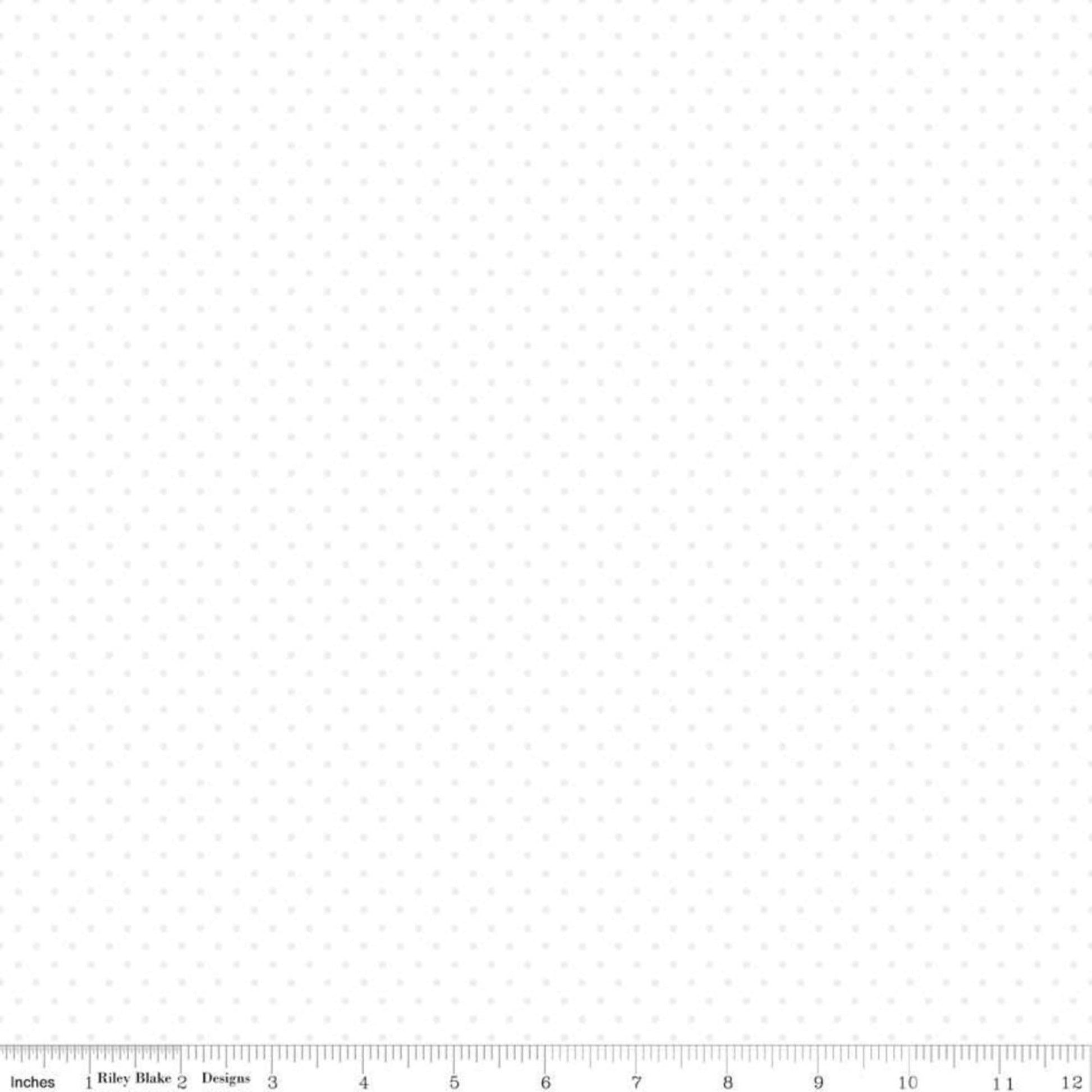 Swiss Dot (3 Colors) by Riley Blake - Yardage by the Half Yard - White on White - Cream Le Crème or White with Gray