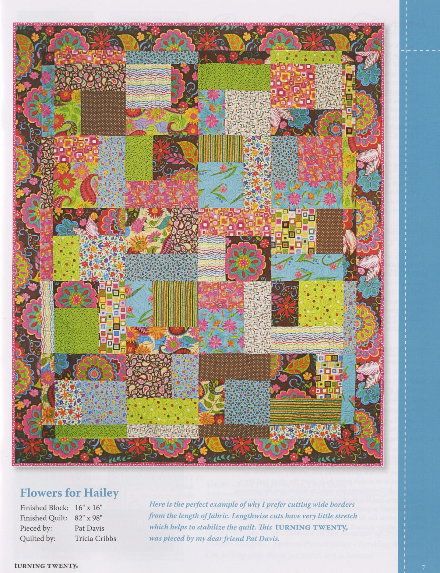 Turning Twenty Original Book - Quilt Pattern Book - By Tricia Cribbs
