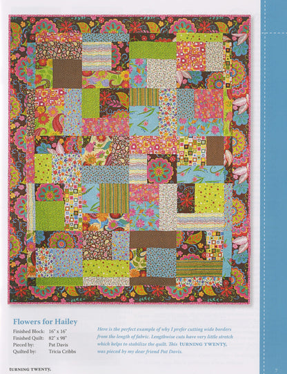 Turning Twenty Original Book - Quilt Pattern Book - By Tricia Cribbs