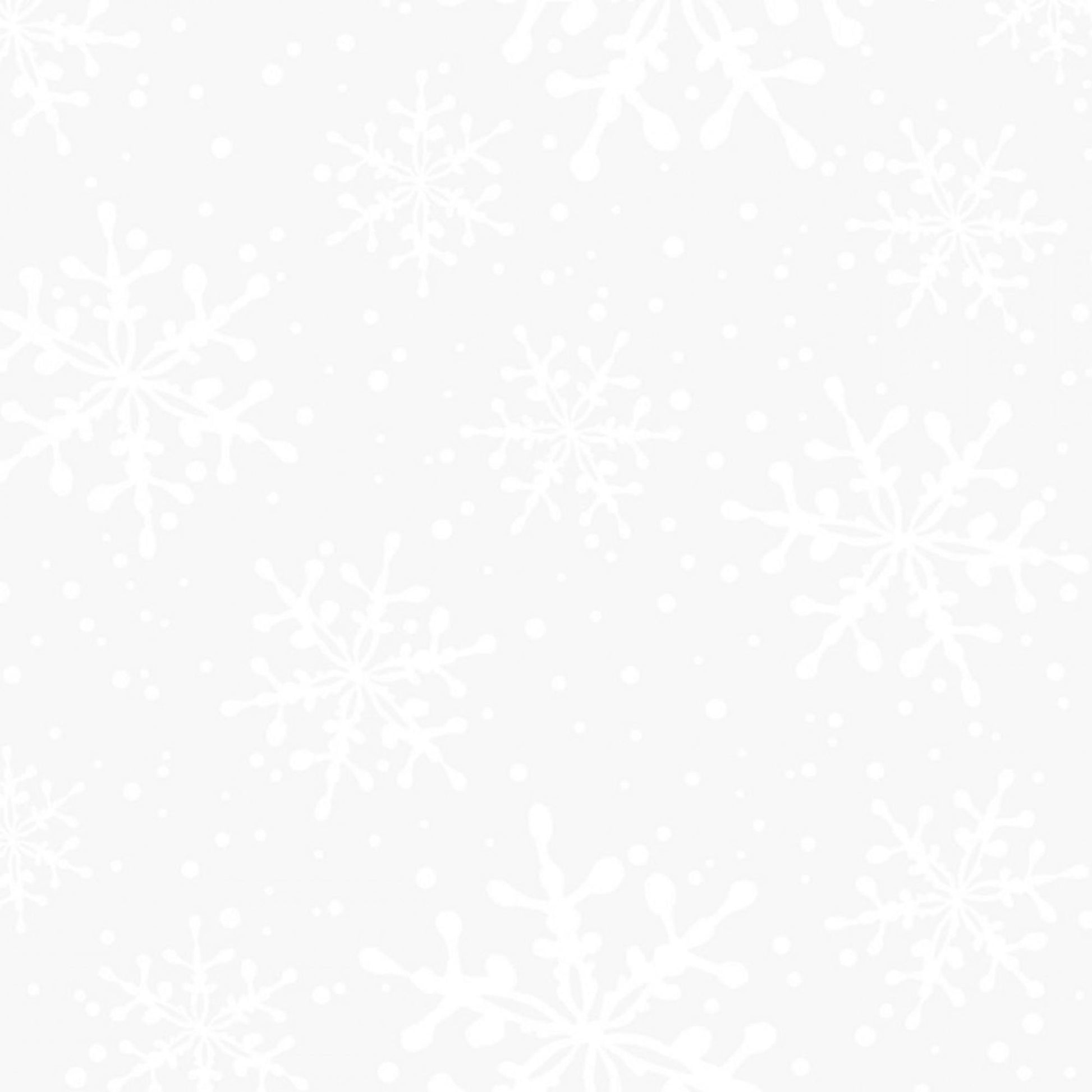 White Tonal Prints 5 Choices Snowflake Pretty Petals or Loopy Daisy Lacy Vine Tiny Dots Yardage by the Half Yard Maywood Studio Solitaire