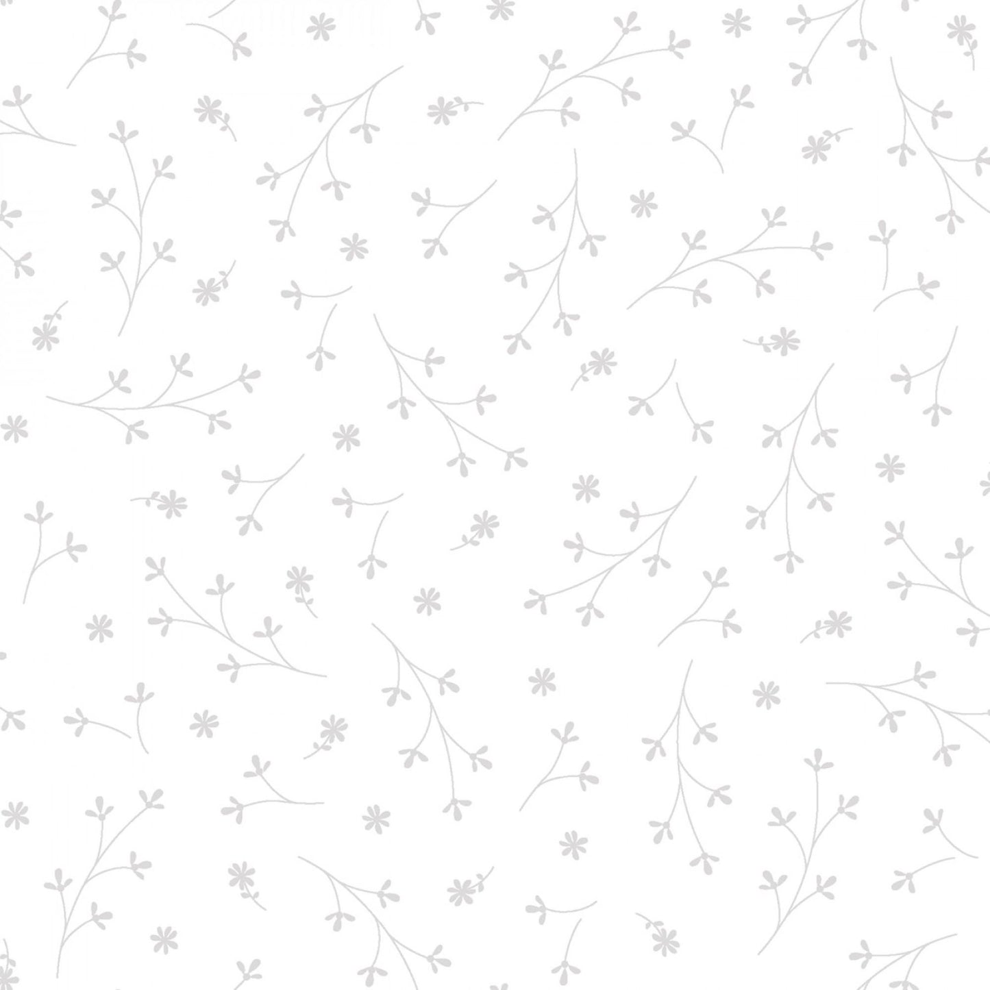 White Tonal Prints 5 Choices Snowflake Pretty Petals or Loopy Daisy Lacy Vine Tiny Dots Yardage by the Half Yard Maywood Studio Solitaire