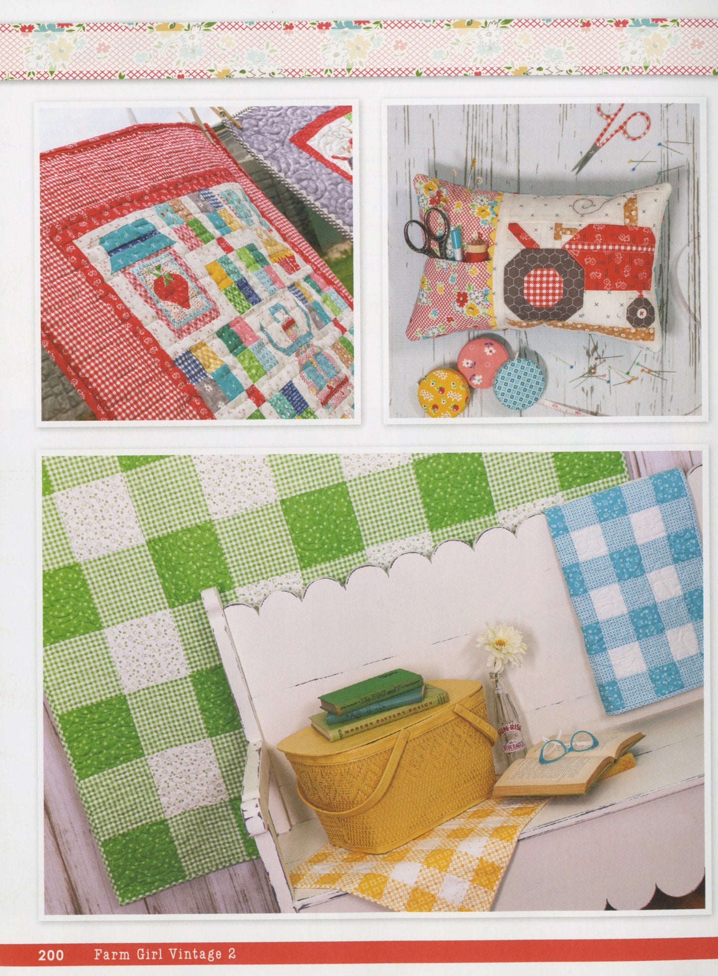 Farm Girl Vintage 2 - Quilt Pattern Book - By Lori Holt of Bee in my Bonnet - 45 new Blocks
