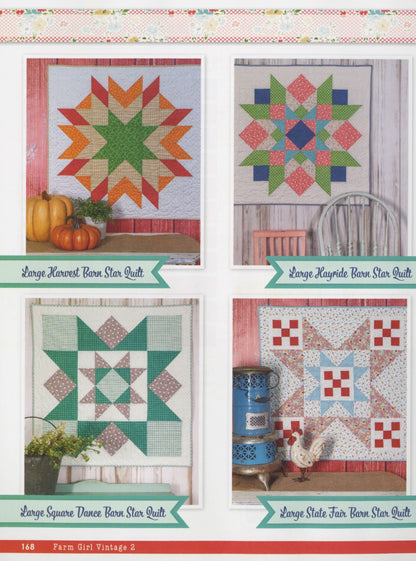 Farm Girl Vintage 2 - Quilt Pattern Book - By Lori Holt of Bee in my Bonnet - 45 new Blocks