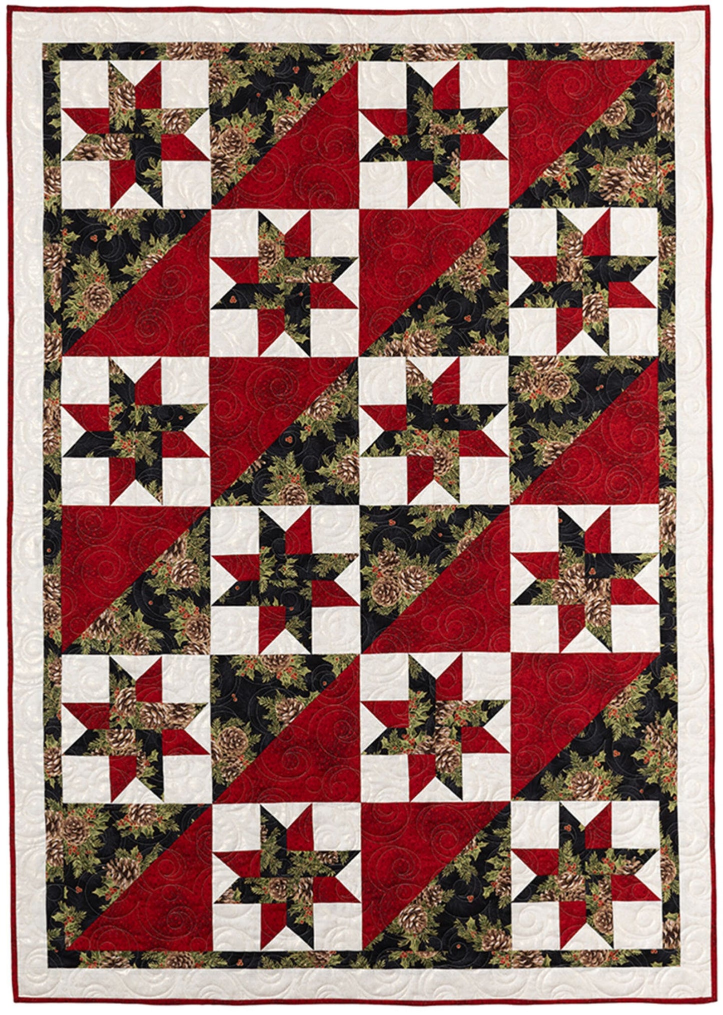 Quick Christmas 3 - Yard Quilts - By Fran Morgan for Fabric Cafe' - Features 8 new Quilts