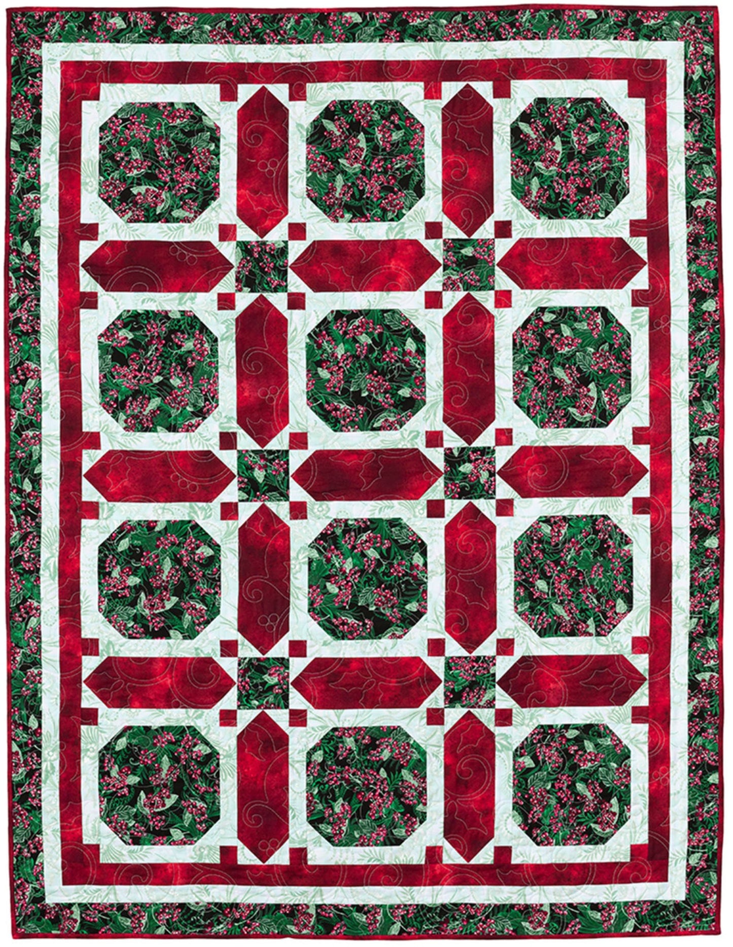 Quick Christmas 3 - Yard Quilts - By Fran Morgan for Fabric Cafe' - Features 8 new Quilts