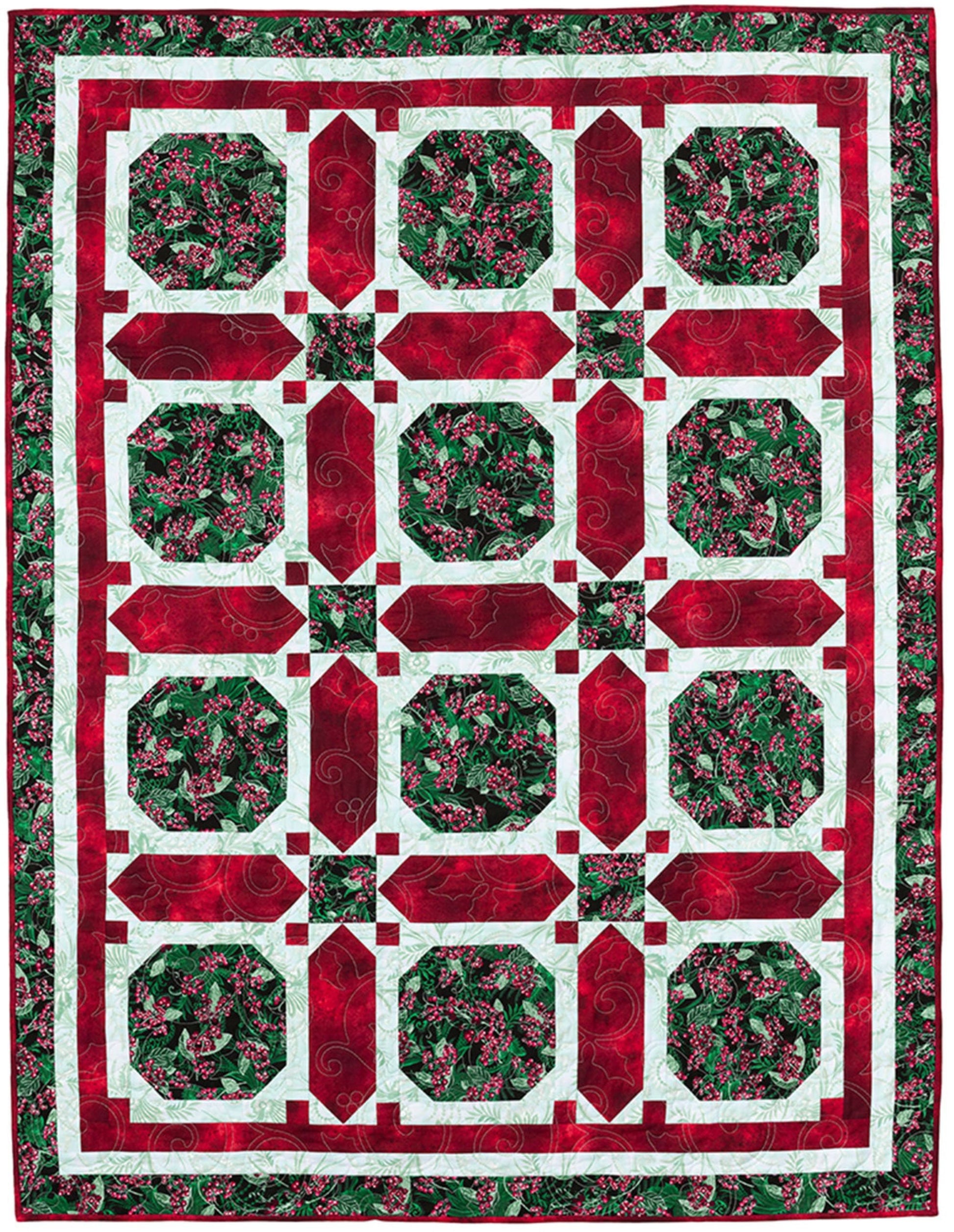 Quick Christmas 3 - Yard Quilts - By Fran Morgan for Fabric Cafe' - Features 8 new Quilts