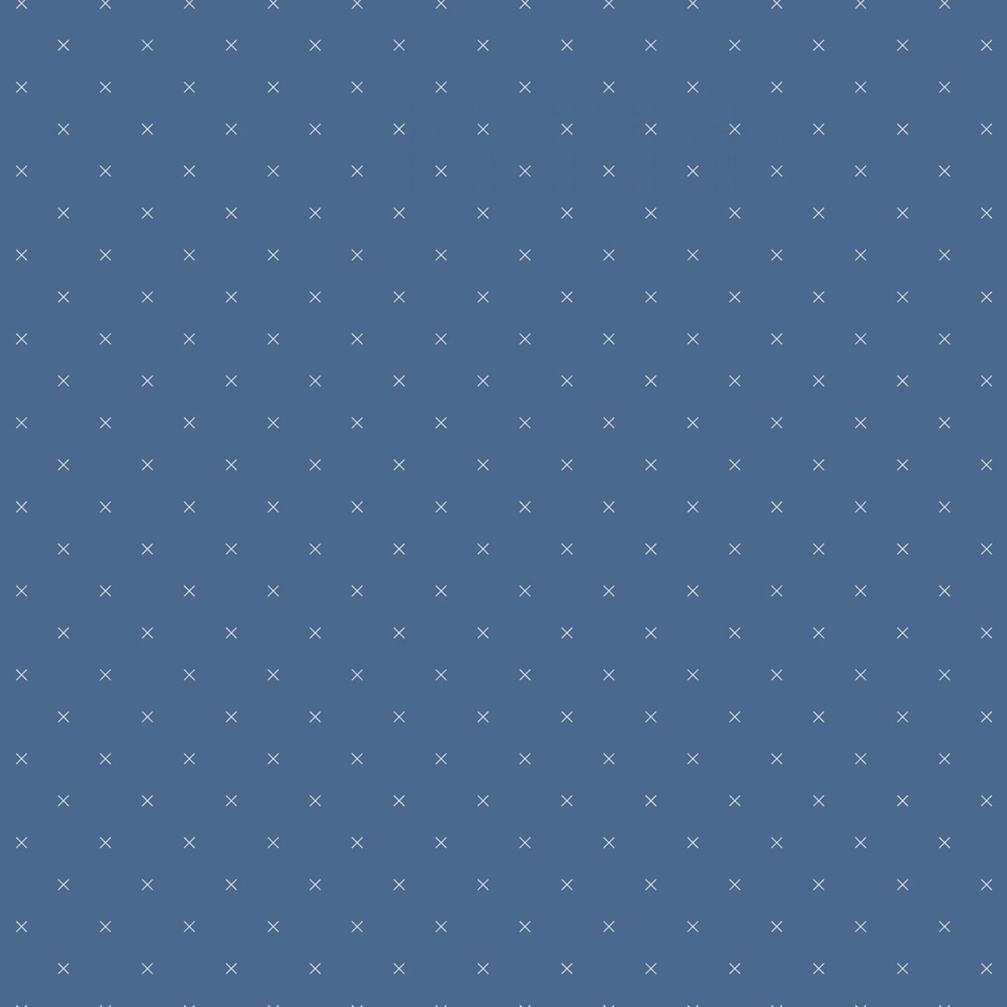 Bee Cross Stitch Fabric - Denim Blue and Seaglass by Lori Holt for Riley Blake - Yardage priced by the Half Yard