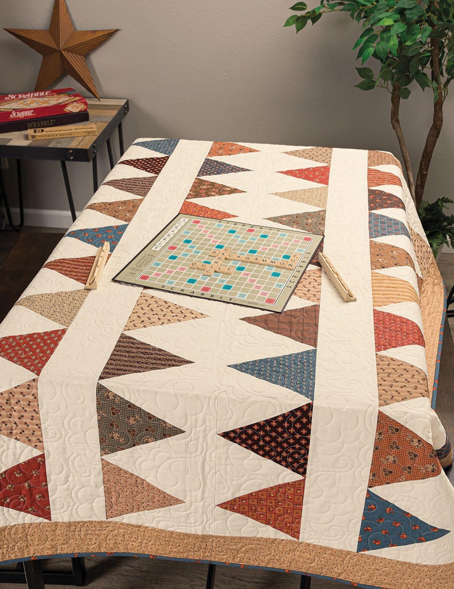 You've Got a Point Quilt Pattern Book by Anna Dineen - 10 Quilts - Ruler Sets Needed (Tri Recs or Block Loc Square) or use Templates inside