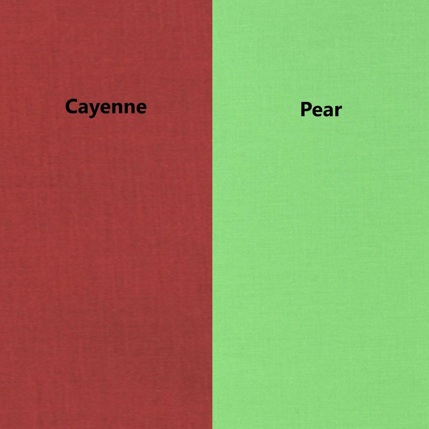 Red or Green Solid Fabric Kona Cayenne and Pear 100% Cotton 45" Fabric for Quilting or Crafts Yardage by the Half Yard