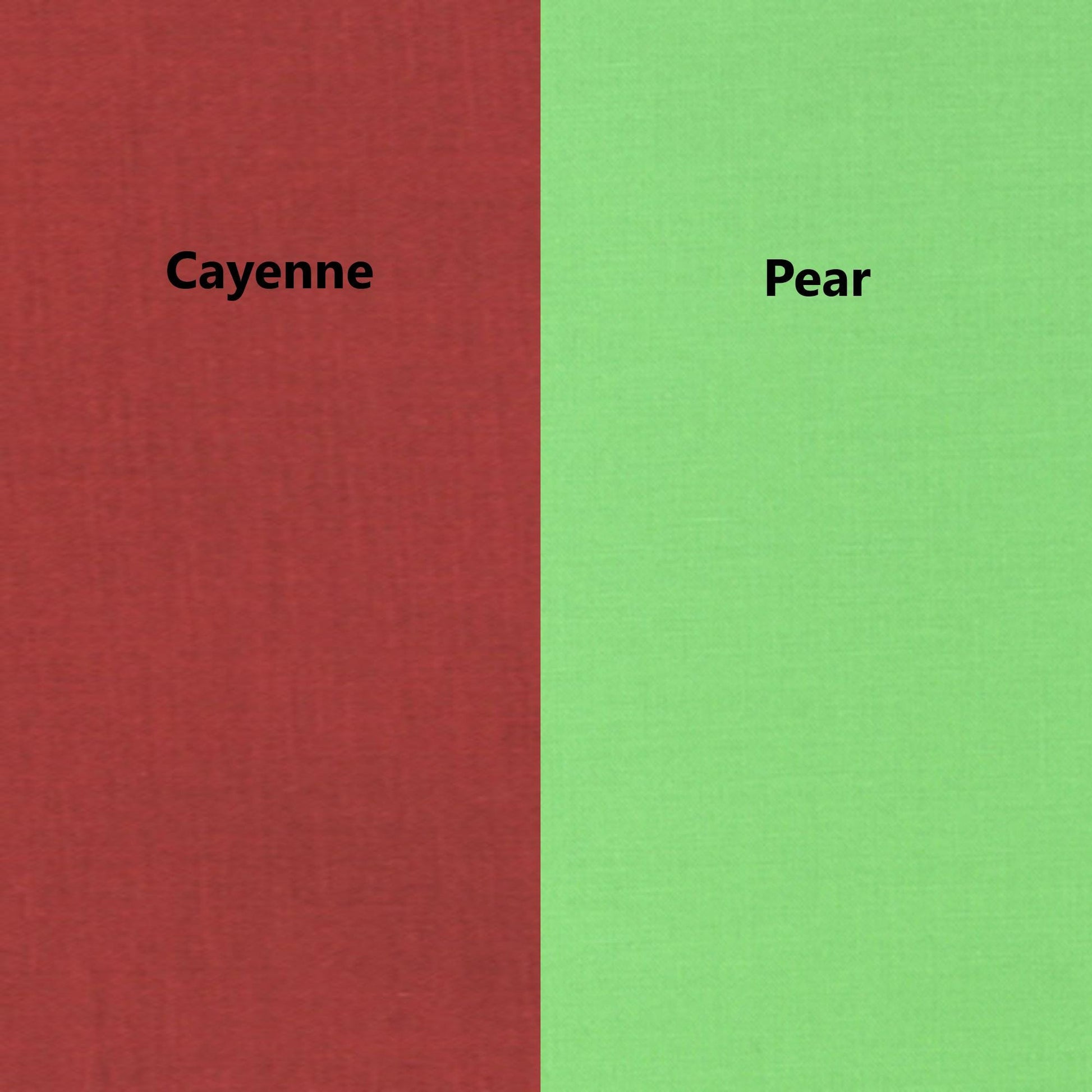 Red or Green Solid Fabric Kona Cayenne and Pear 100% Cotton 45" Fabric for Quilting or Crafts Yardage by the Half Yard