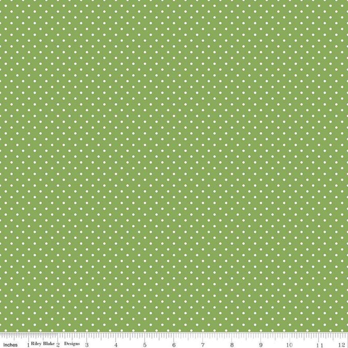 Swiss Dot Yardage Fabric Colors with White Dot by Riley Blake - Yardage Priced by the Half Yard Green Blue Yellow Pink