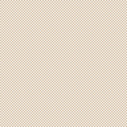 Tan Gingham Check Fabric Yardage Bee Gingham Kassidy Tea dye Diagonal Check by Lori Holt for Riley Blake Yardage by the Half Yard