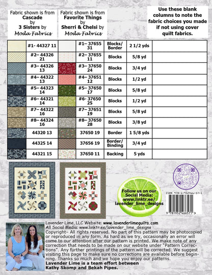 Quilt Block Sampler Fast and Fun Simple Sampler Quilt Pattern Book by Lavender and Lime Beginner Class Book