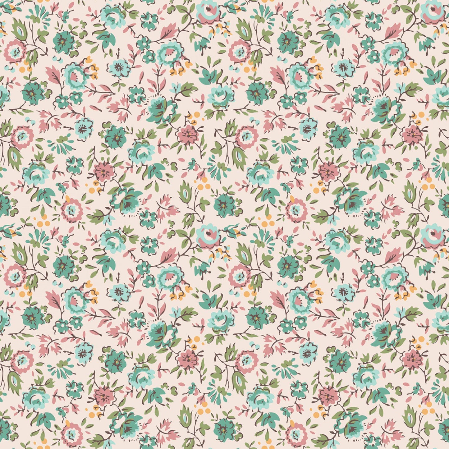 Piece & Plenty Yardage by the Half Yard 5 Bolts In Stock by Designer Lori Holt for Riley Blake Designs Vintage Inspired Prints Nostalgic