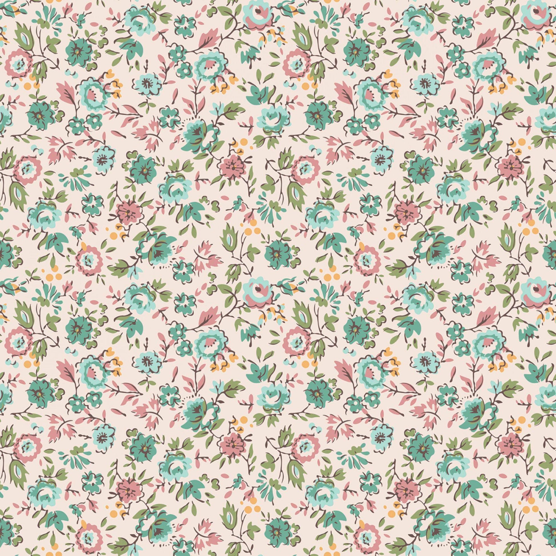 Piece & Plenty Yardage by the Half Yard 5 Bolts In Stock by Designer Lori Holt for Riley Blake Designs Vintage Inspired Prints Nostalgic