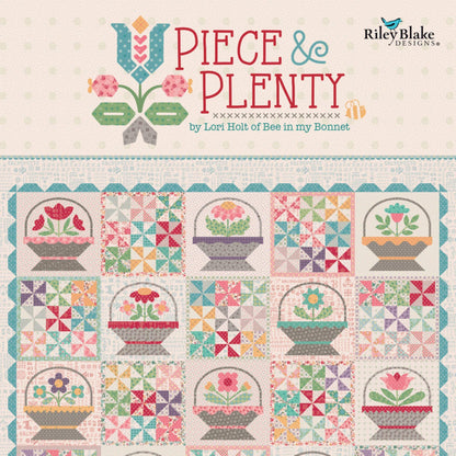 Piece & Plenty 10 inch Quilt Squares Pre Cut Lori Holt for Riley Blake 42 Pack of Vintage Floral Squares Sampler Flour Sacks Nostalgic Quilt