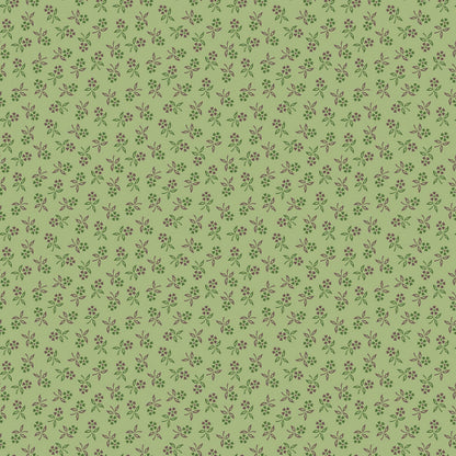Autumn Collection 4 Choices by Lori Holt for Riley Blake Yardage by the Half Yard in Blue Coral Green and Riley Red