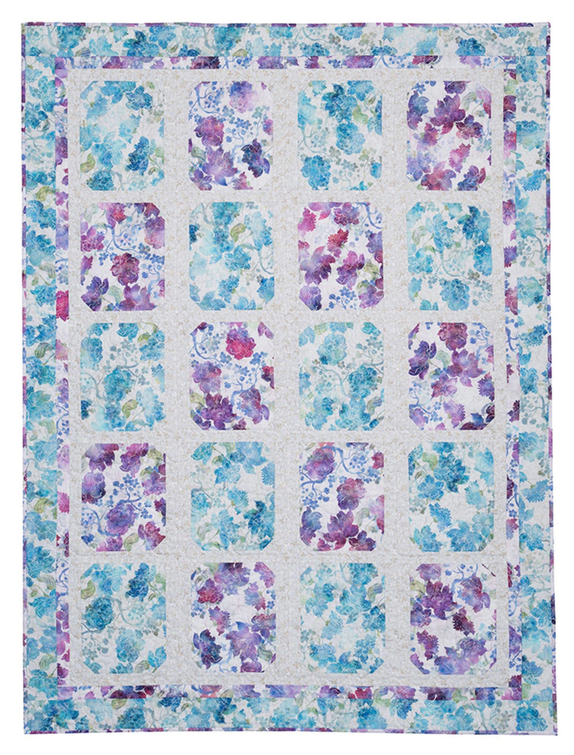 3 Yard Quilt Double Focus Book 8 Quilt Patterns by Donna Robinson and Fran Morgan for Fabric Cafe' Use Two Focus Fabrics Large Print