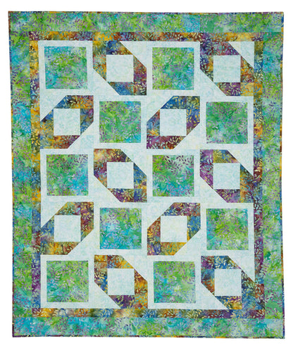 3 Yard Quilt Double Focus Book 8 Quilt Patterns by Donna Robinson and Fran Morgan for Fabric Cafe' Use Two Focus Fabrics Large Print