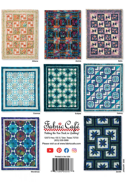 5 Yard Quilt Fabulous 5 New Book 8 Quilt Patterns by Donna Robinson and Fran Morgan for Fabric Cafe' Use Five Fabrics Lap Queen King