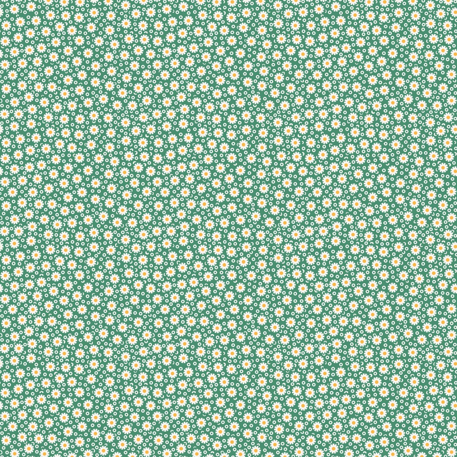 1930s Fat Quarter Bundle Dilly Dally Florals Small 7 Fabric Bundle of Shop Cut Fat Quarters Purple Yellow Green Feed Sack Prints