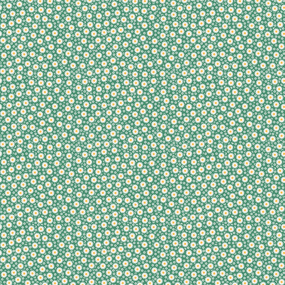 1930s Fat Quarter Bundle Dilly Dally Florals Small 7 Fabric Bundle of Shop Cut Fat Quarters Purple Yellow Green Feed Sack Prints
