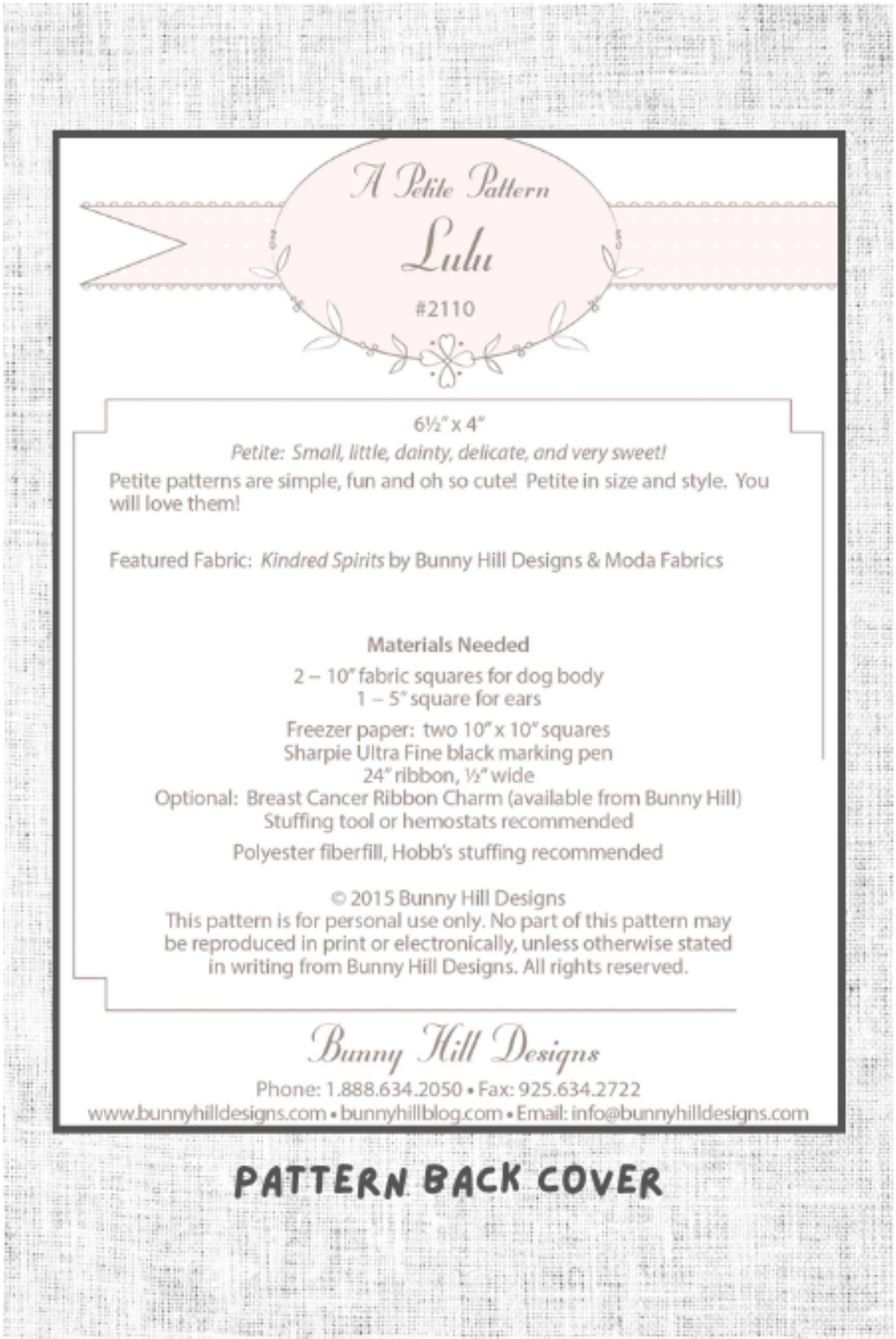 Fabric Dog Lulu Pattern Make a Stuffed Puppy from Fabric Calico Dog Project Small Easy Dog Lover Unique Handmade Gift to Sew Personalize