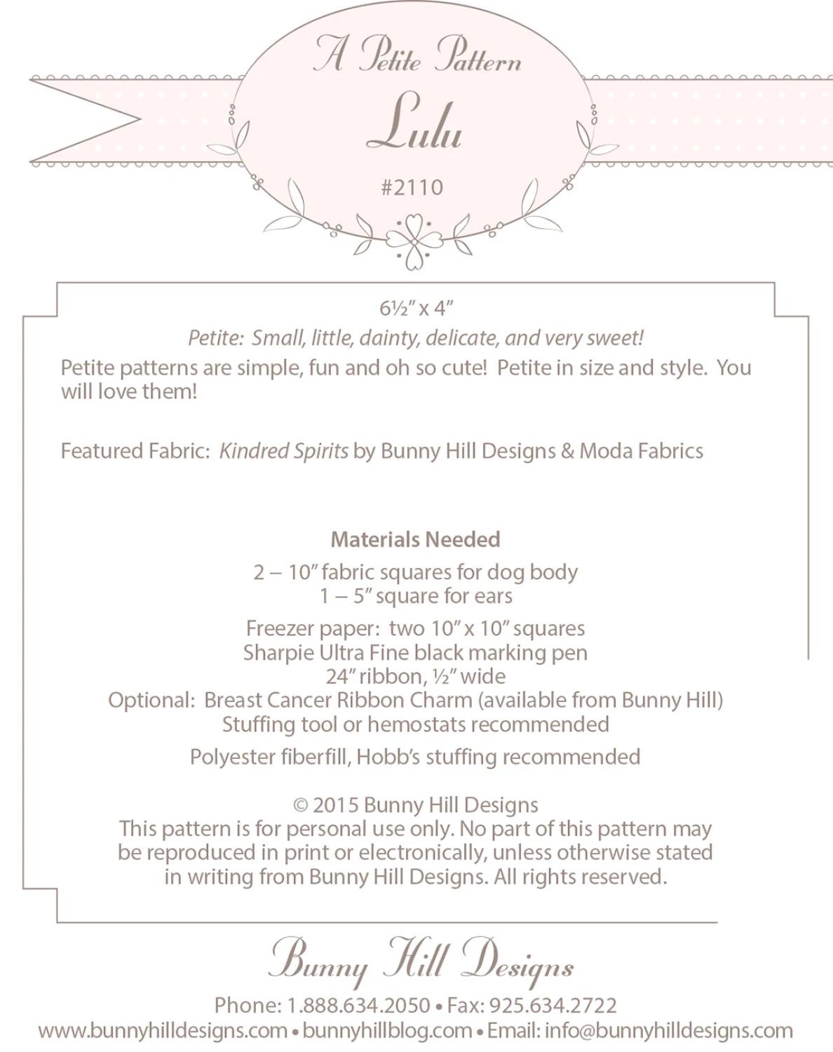 Fabric Dog Lulu Pattern Make a Stuffed Puppy from Fabric Calico Dog Project Small Easy Dog Lover Unique Handmade Gift to Sew Personalize