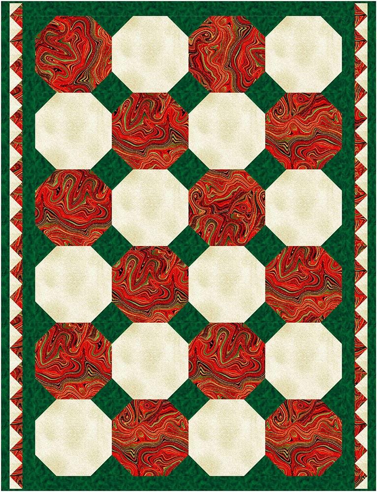 Snowball - Three Yard Quilt by Fabric Cafe' - Small Packaged Quilt Pattern