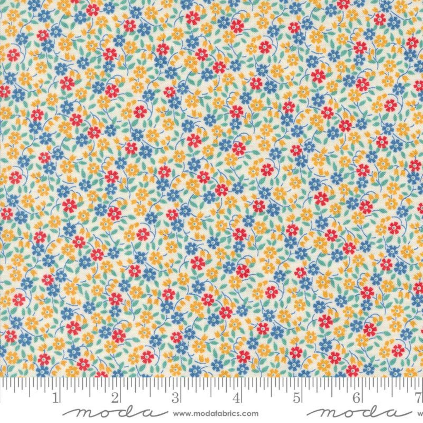 Playtime 30s Reproduction 6 Fabrics by Moda Vintage Floral Ditsy Cotton Quilt Fabric Yardage Priced by the Half Yard Grandma Core Fabric