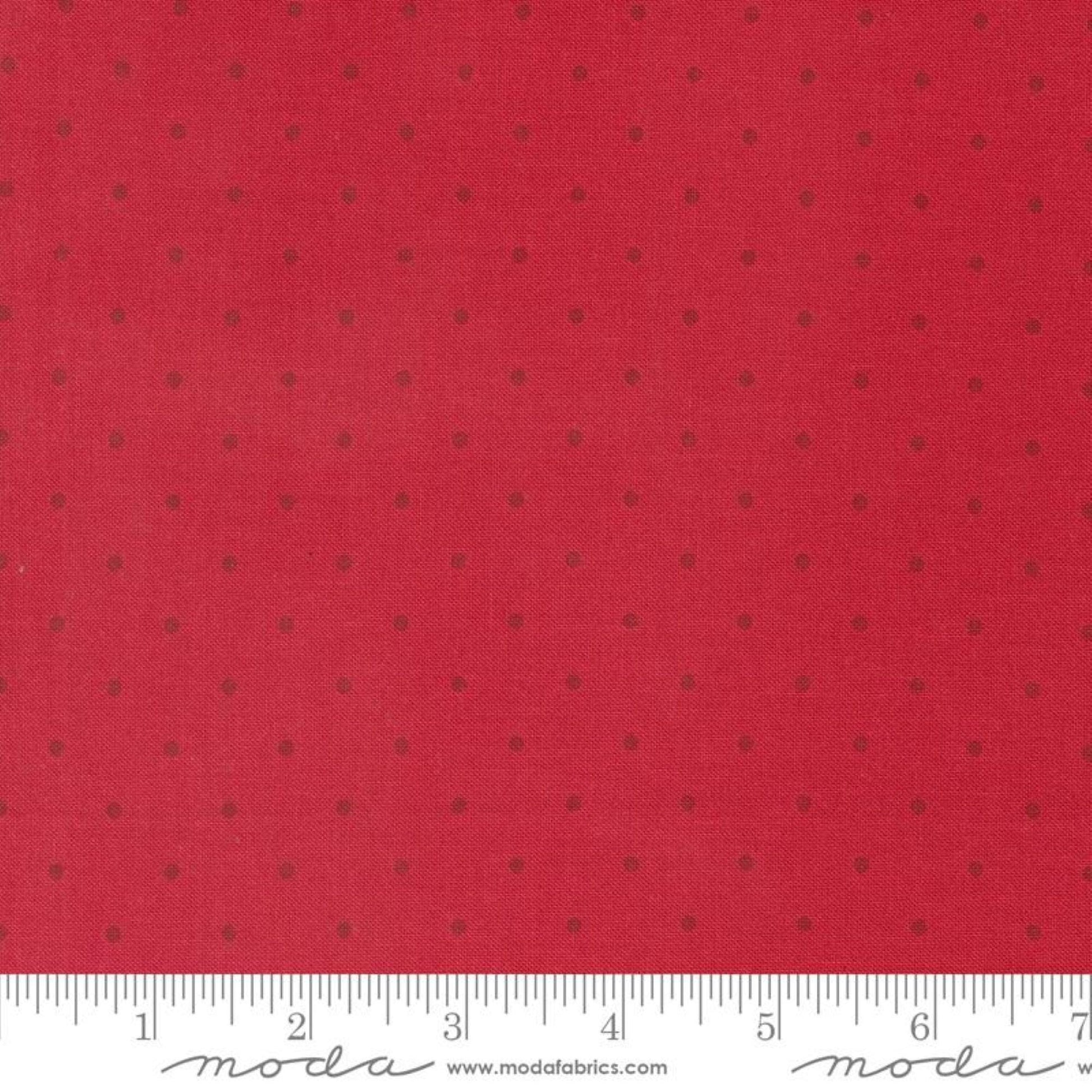 Magic Dot Yardage Fabric Colors with Dot by Moda Yardage Priced by the Half Yard Flax and Cherry Red